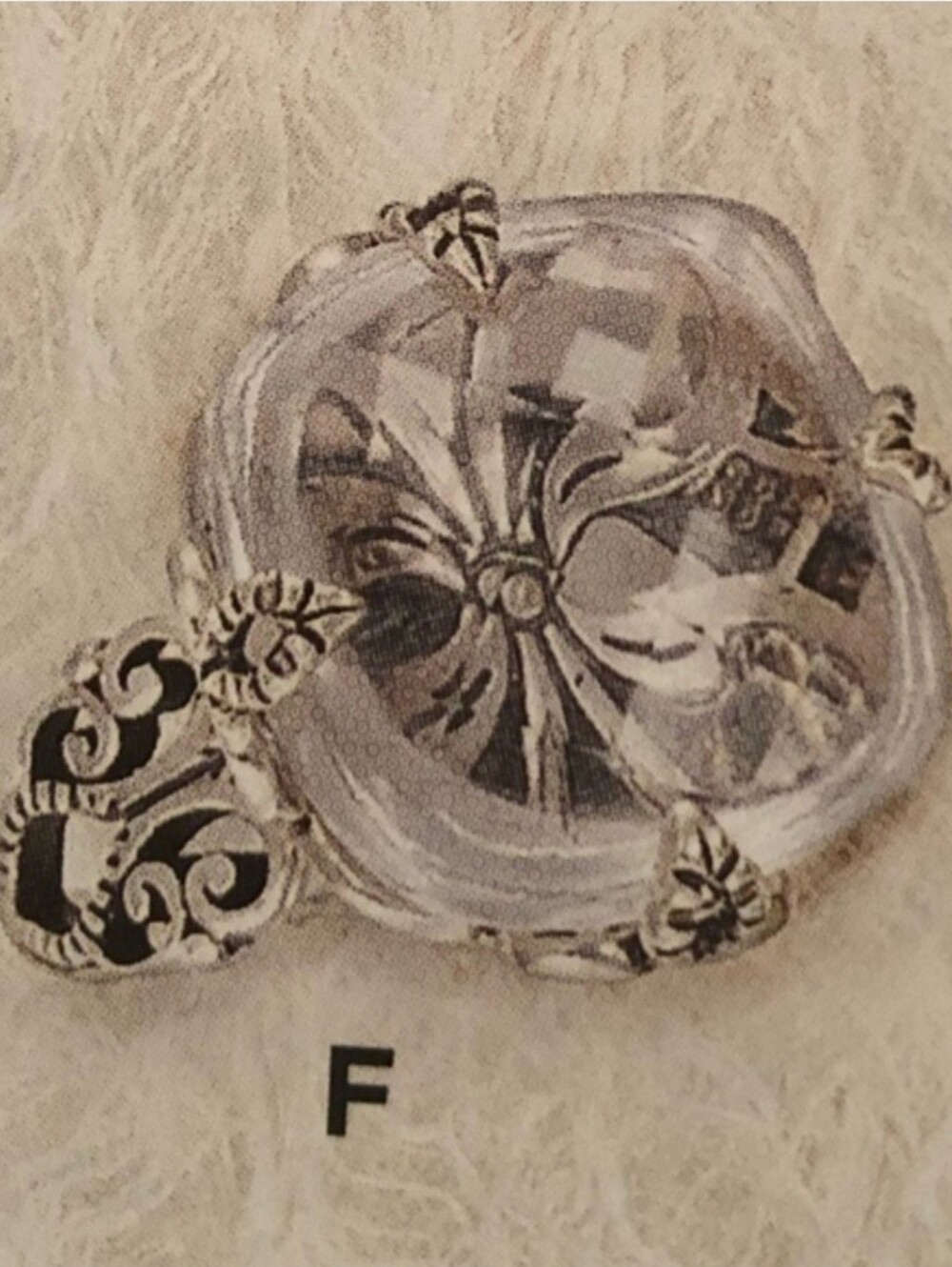 Retired Silpada Sterling Silver Crystal Lily Ring R2286